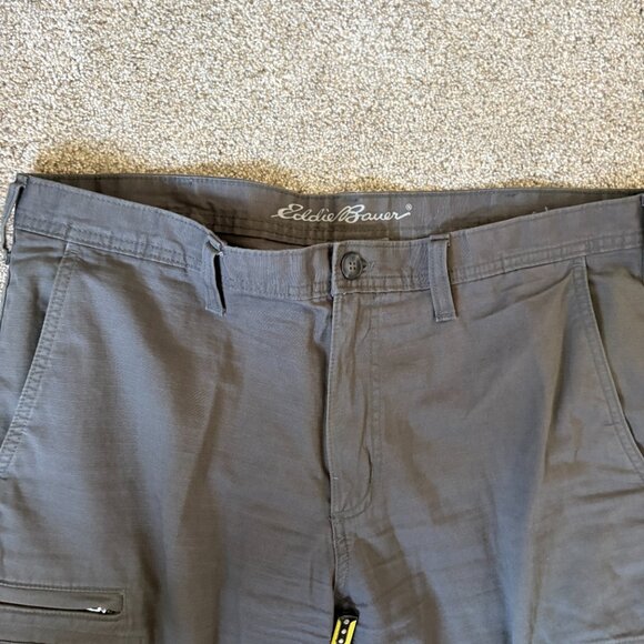 Eddie Bauer 00s Cargo Pants Size 38X32 Brown Y2K - Picture 6 of 9